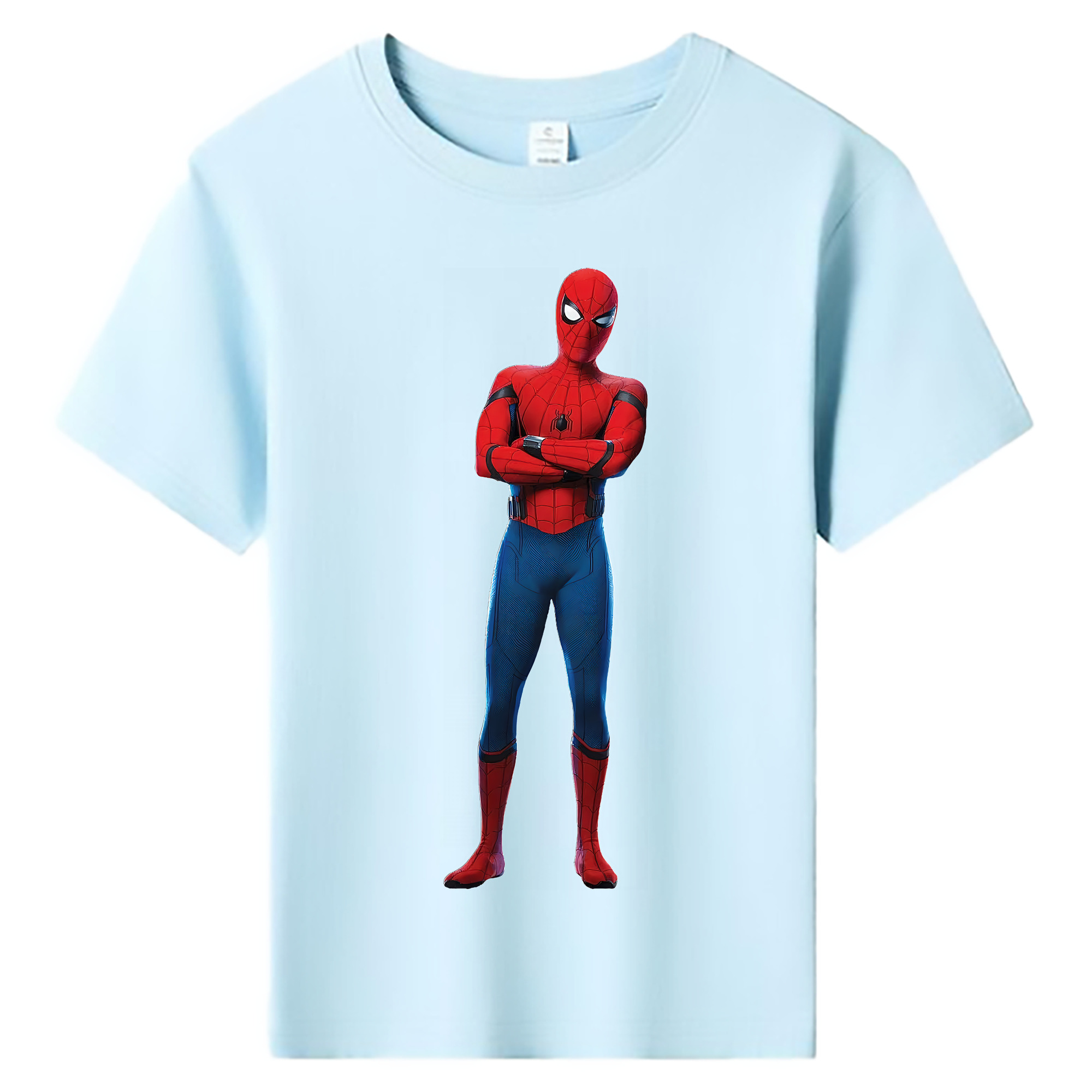 （画像用） Spider Man スパイダーマン 綿100％キッズTシャツ（フロントプリント）
